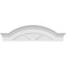 Ekena Millwork Segment Arch W/ Flankers 3 Spoke Architectural Grade PVC Pediment, 40"W x 11"H x 2-1/2"P PEDPS040X110SGF03 - alternate 2